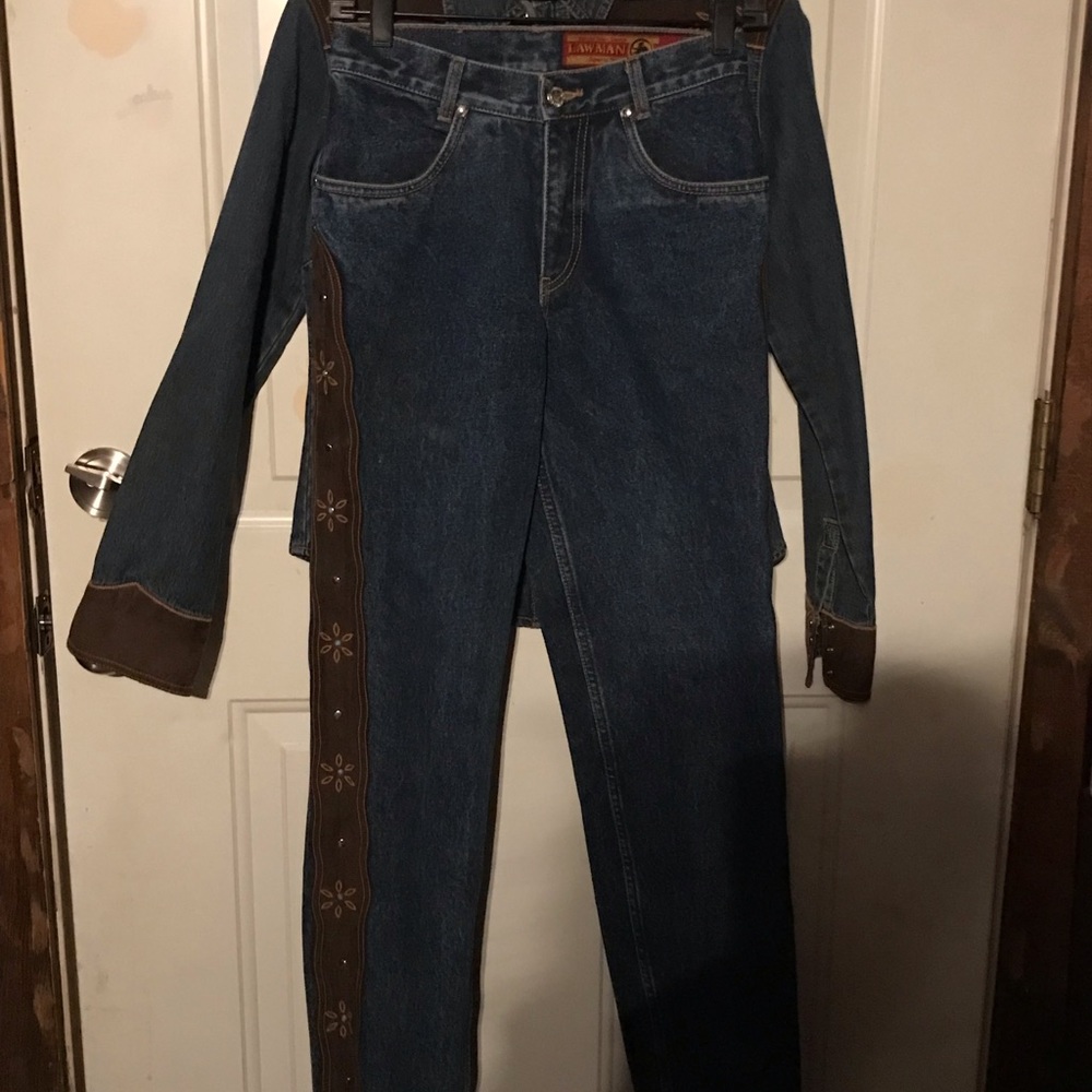 Vintage Lawman denim shirt and jeans.